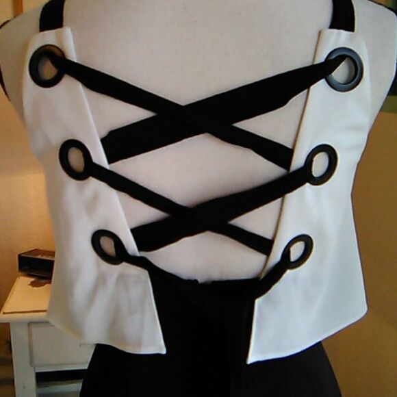 NWOT Aidan Aidan Mattox Lace-Up Halter Formal - Picture 11 of 14